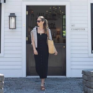 Sezane Fabiola Dress size xs black